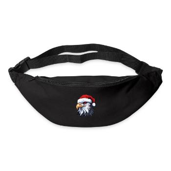 Eagle Head Christmas Portrait - Bum bag - black - Front