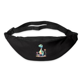Süßer Dino Cartoon Prähistorische Fantasie - Gürteltasche - Schwarz - Vorne