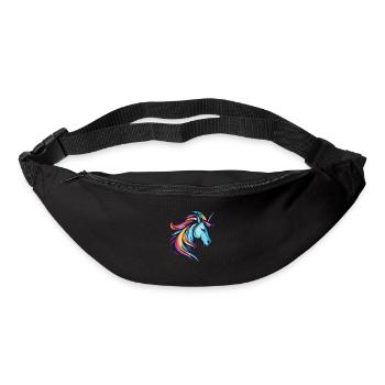 Unicorn Head - Bum bag - black - Front