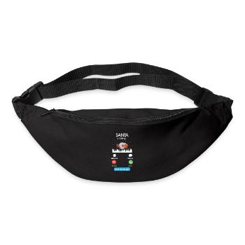 Der Weihnachtsmann ruft und ich muss gehen - Gürteltasche - Schwarz - Vorne