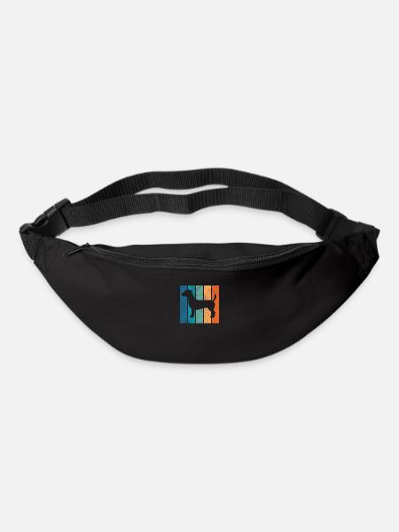 Jack Russel Terrier chien chien amour rétro cadeau - Sac banane - noir