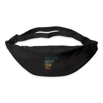 Vintage 1984 84 Birthday Retro Vintage Gift - Bum bag - black - Front