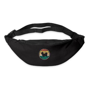 Shih Tzu dog lover Retro vintage Gift idea - Bum bag - black - Front