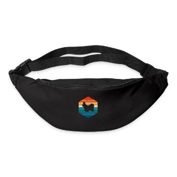 Shih Tzu dog lover Retro vintage Gift idea - Bum bag - black - Front