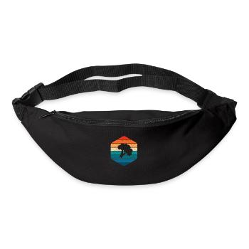 Broccoli Vegan Lover Retro Healthy Gift idea - Gürteltasche - Schwarz - Vorne