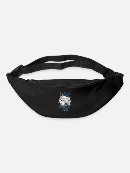 Pferde Reiten Christliche Zitate Pferdebesitzer - Gürteltasche - Schwarz