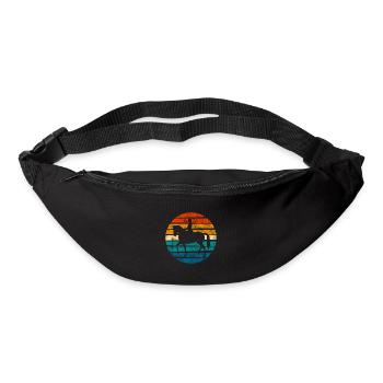 Dressur Dressurreiten Dressurreiter Reiten Pferd - Gürteltasche - Schwarz - Vorne