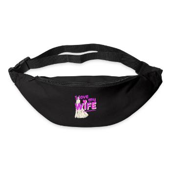 Ich liebe meine Frau - Gürteltasche - Schwarz - Vorne