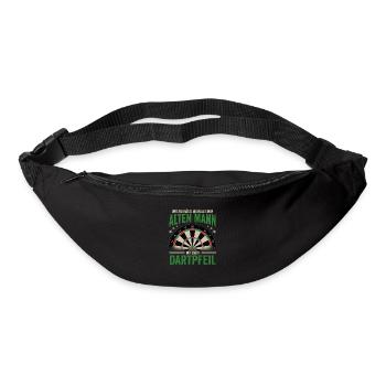 Dartspieler Dartpfeil Dartscheibe Dart Geschenk - Gürteltasche - Schwarz - Vorne