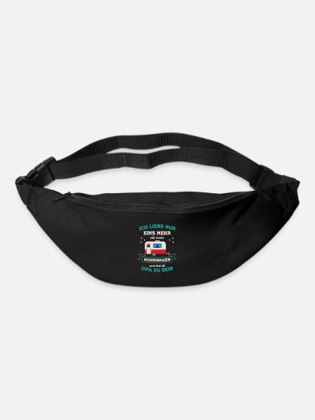 Wohnwagen Opa Großvater Opi Enkelkind Enkel Opa - Gürteltasche - Schwarz