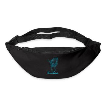Krishna Yoga Zen Flöte Musik Hindu Buddhist - Gürteltasche - Schwarz - Vorne