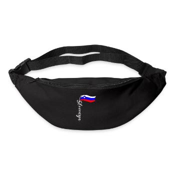 Slovenija Herkunft Slowenische Flagge Balkan - Gürteltasche - Schwarz - Vorne