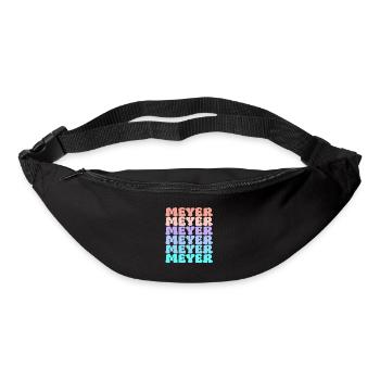Nom de famille Meyer Retro - Sac banane - noir - Devant