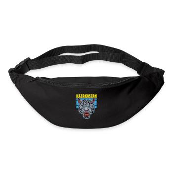 Republik Kasachstan Asien Schneeleopard - Gürteltasche - Schwarz - Vorne