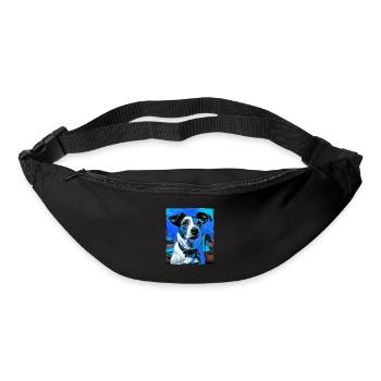 Jack Russel Terrier Hund Porträt - Gürteltasche - Schwarz - Vorne
