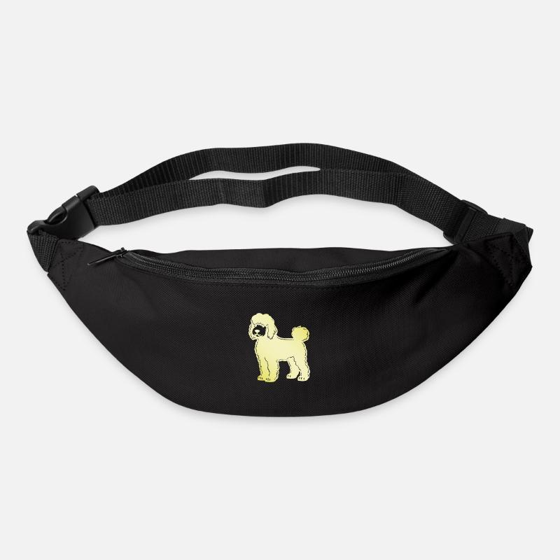 Poodle Hund Silhouette - Gürteltasche - Schwarz