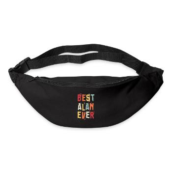 Bester Alan Ever Retro Vorname Text Spruch - Gürteltasche - Schwarz - Vorne