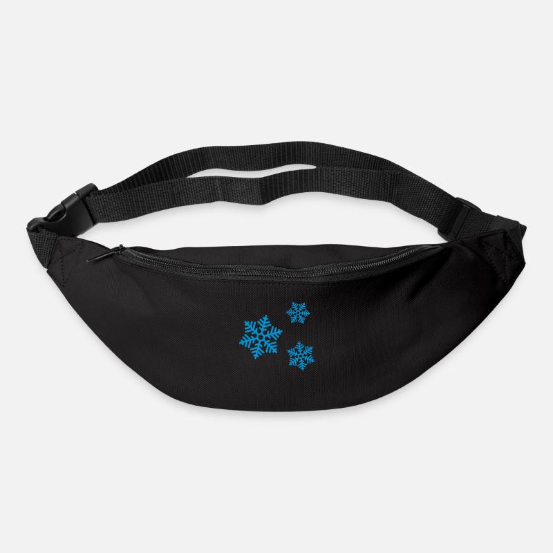 Eiskristalle - Gürteltasche - Schwarz