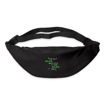 Nur wo Alex drauf steht, ist auch Alex drin! - Gürteltasche - Schwarz - Vorne