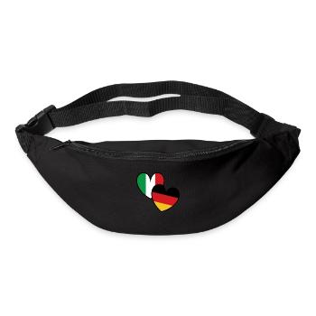 Italy Germany Hearts - Bum bag - black - Front