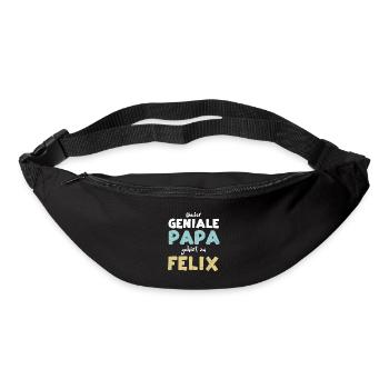Dieser Geniale Papa Gehört Zu Felix - Gürteltasche - Schwarz - Vorne