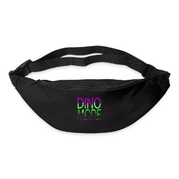 boys dino funny sayings geek sayings - Gürteltasche - Schwarz - Vorne