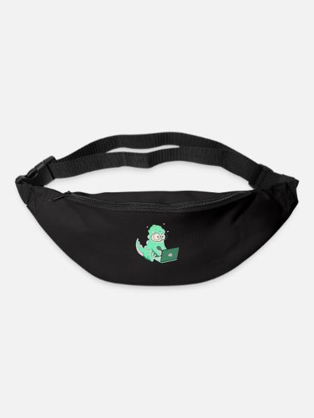 Dino Nerd - Gürteltasche - Schwarz