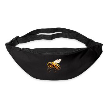 Abeilles Design Motif Miel Apiculteur Abeille - Sac banane - noir - Devant