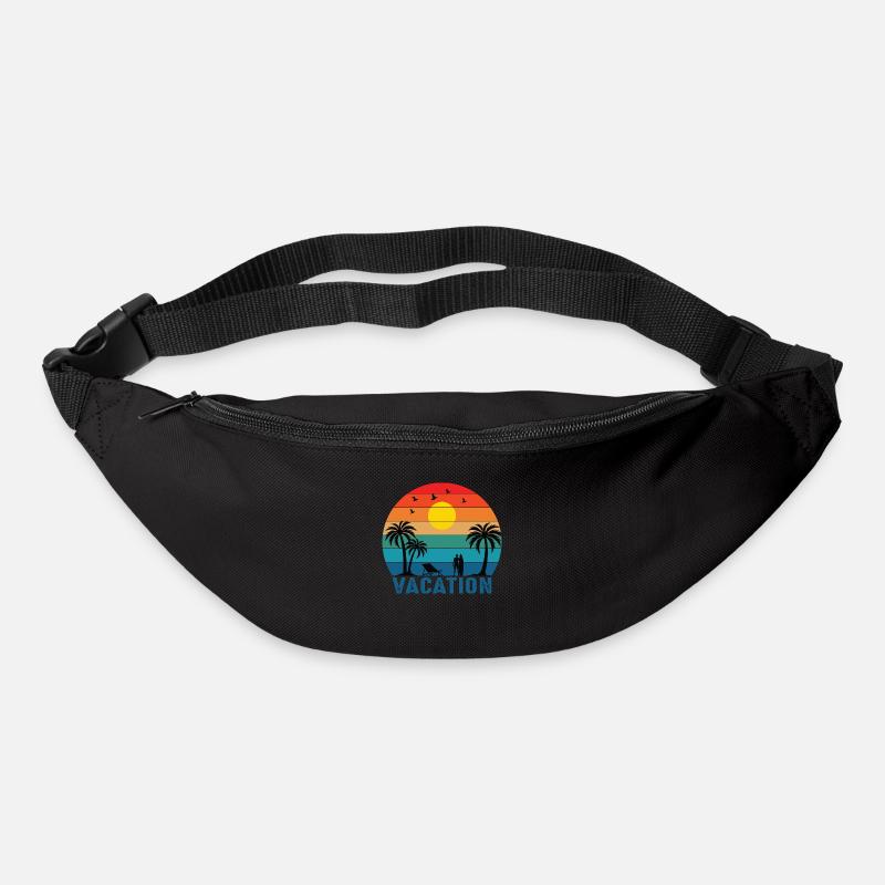 Temps de vacances - Sac banane - noir