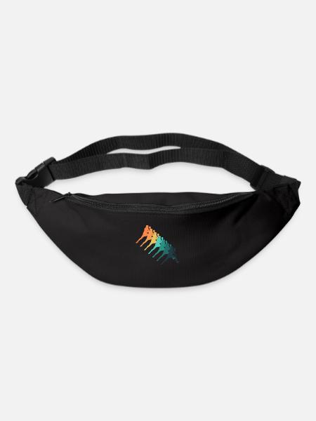 Tennis de table rétro - Sac banane - noir