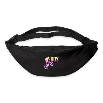 bike bicycle cycle lifestyle healthy transport - Bum bag - black - Front