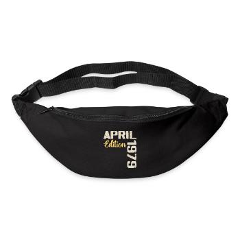 Anniversaire 45 Ans Avril 1979 Cadeau Anniversaire - Sac banane - noir - Devant