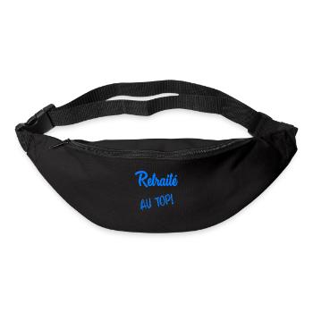 RETRAITE. RETRAITE. RETRAITEE. RETRAITE. - Sac banane - noir - Devant