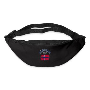 Alesund, Norvège - Sac banane - noir - Devant