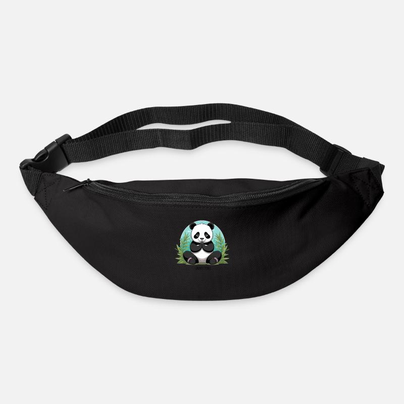 Inner Peace – Meditating Panda - Bum bag - black