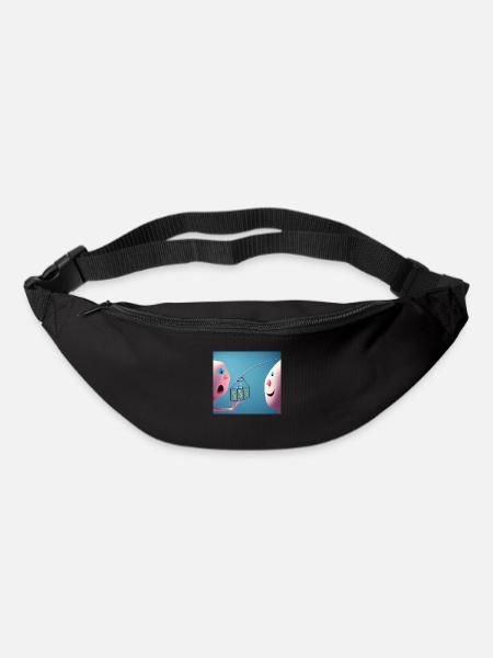 Autistic Art - Beziehung - Gürteltasche - Schwarz