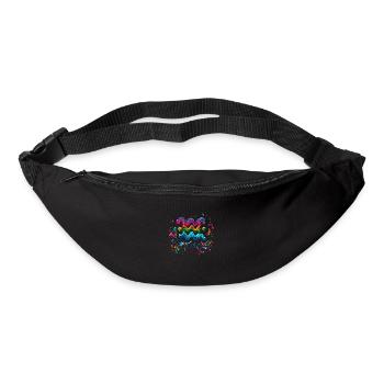 couleur Zodiaque : Verseau - Sac banane - noir - Devant