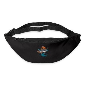 Buchenhandwerk - Gürteltasche - Schwarz - Vorne