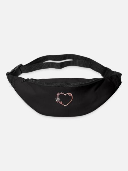 Herz - Gürteltasche - Schwarz