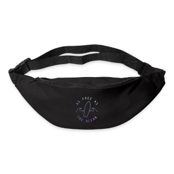 Surfer Vintage Surf Geschenk - Gürteltasche - Schwarz - Vorne