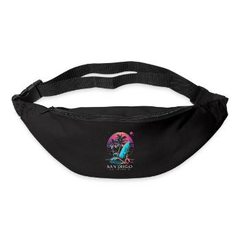 San Diego California Surfing Surfers - Bum bag - black - Front