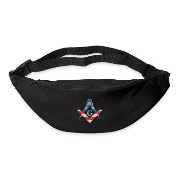 Masonic Freemasonry Fraternal - Gürteltasche - Schwarz - Vorne