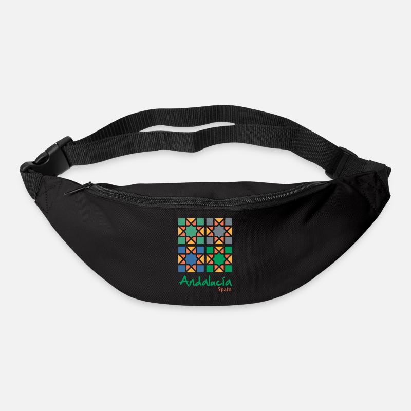 Andalusian Tiles 4 - Gürteltasche - Schwarz