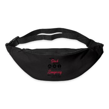 Glück Langeoog - Gürteltasche - Schwarz - Vorne
