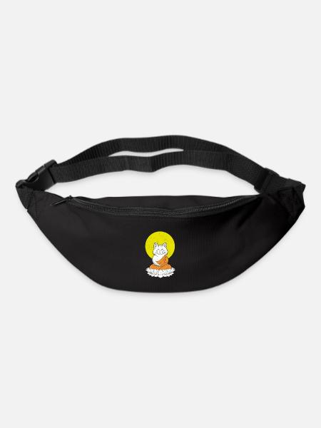 Cat Buddha Master Vintage - Sac banane - noir
