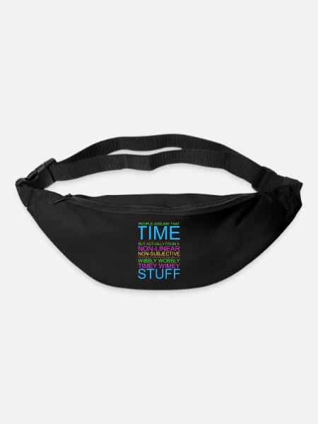Timey Wimey Wibbly Wobbly - Gürteltasche - Schwarz