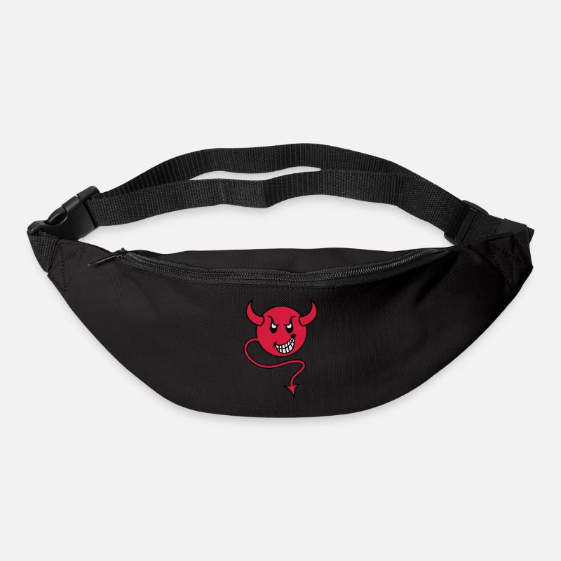 smilie devil red - Gürteltasche - Schwarz