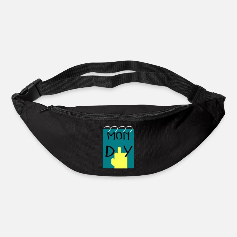 This is My I Hate Monday shirt - Bum bag - black