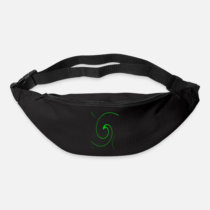 Neon Spirale - Gürteltasche - Schwarz