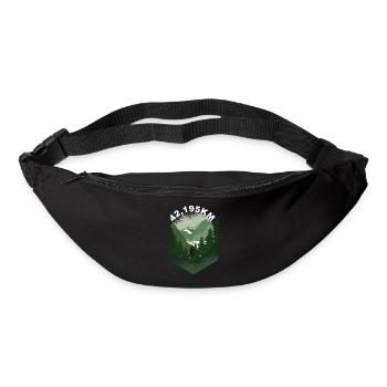 marathon sport jogging cadeau cadeau idée cadeau sort - Sac banane - noir - Devant